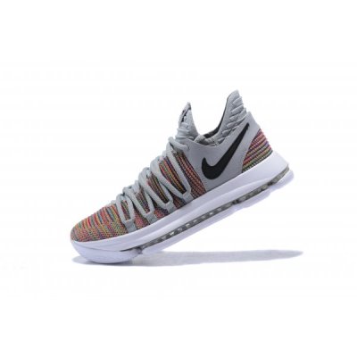 Nike Erkek Kd 10 Renkli / Siyah / Gri Basketbol Ayakkabısı Türkiye - 6WD0DMRD